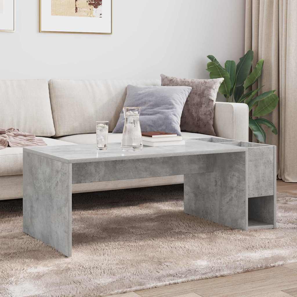 Couchtisch Beton Grau 101,5 x 50 x 37 cm Holzwerkstoff