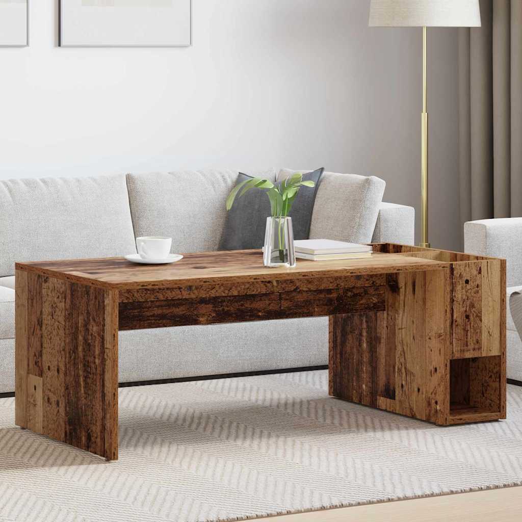 Couchtisch Altholz 101,5 x 50 x 37 cm Holzwerkstoff