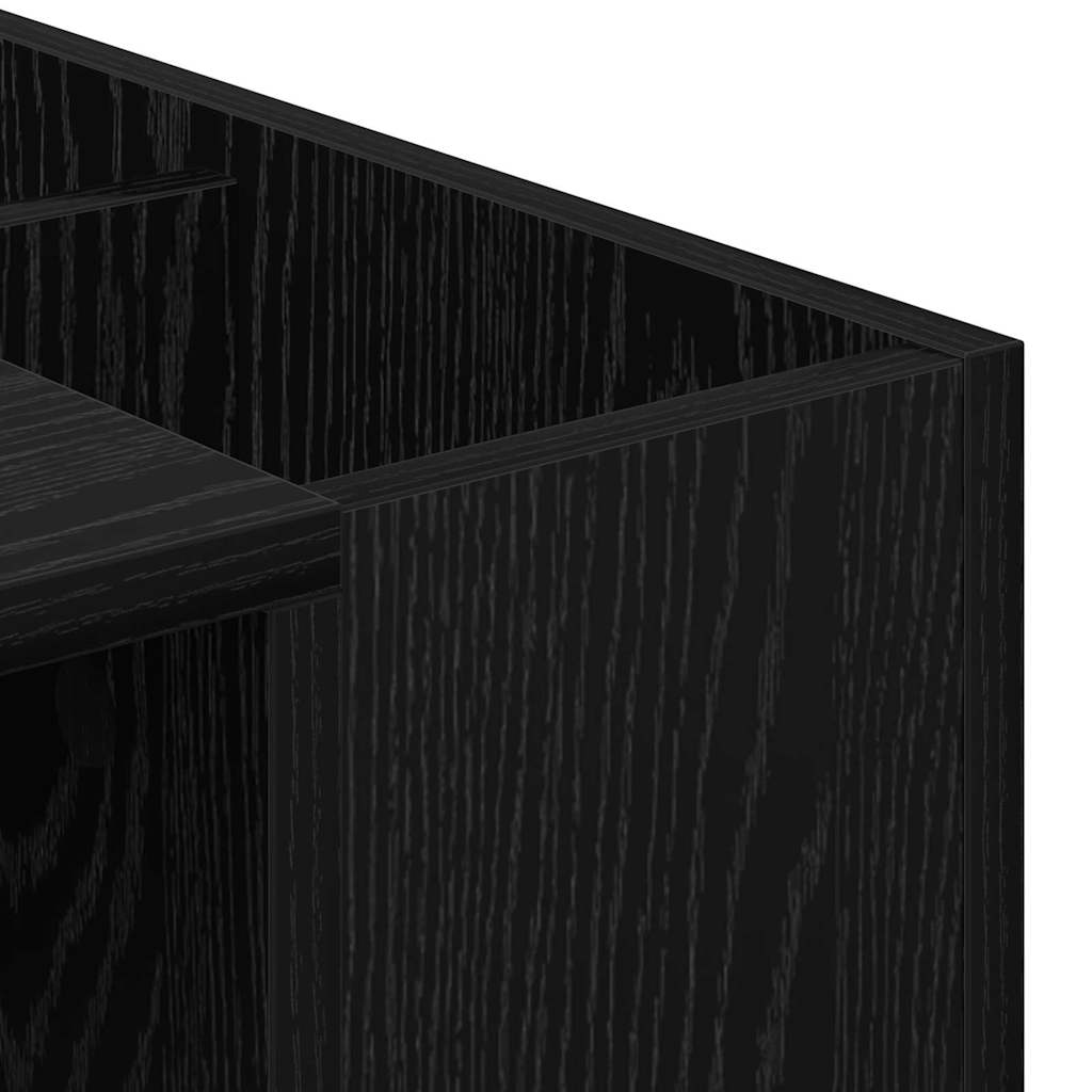 Schreibtisch Schwarz Eichen-Optik Holzwerkstoff