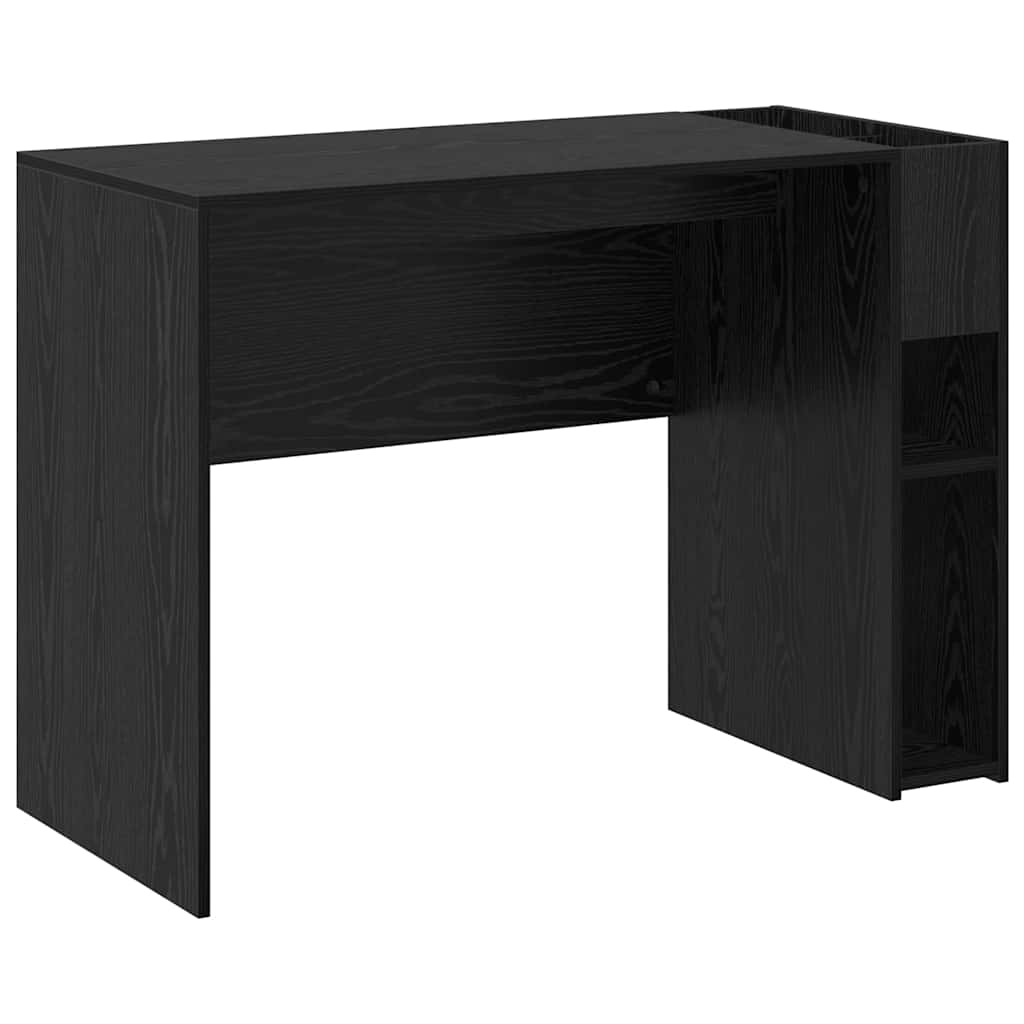 Schreibtisch Schwarz Eichen-Optik Holzwerkstoff