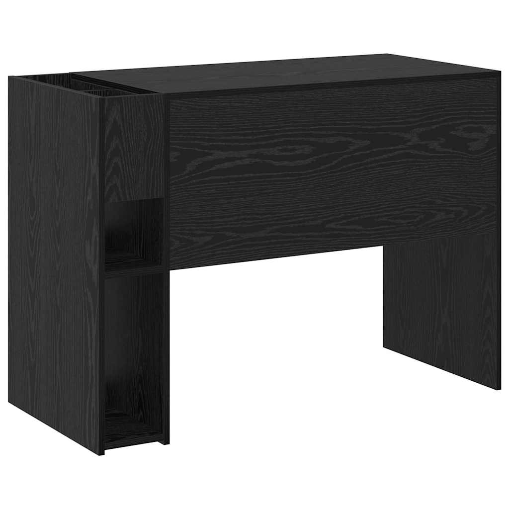Schreibtisch Schwarz Eichen-Optik Holzwerkstoff