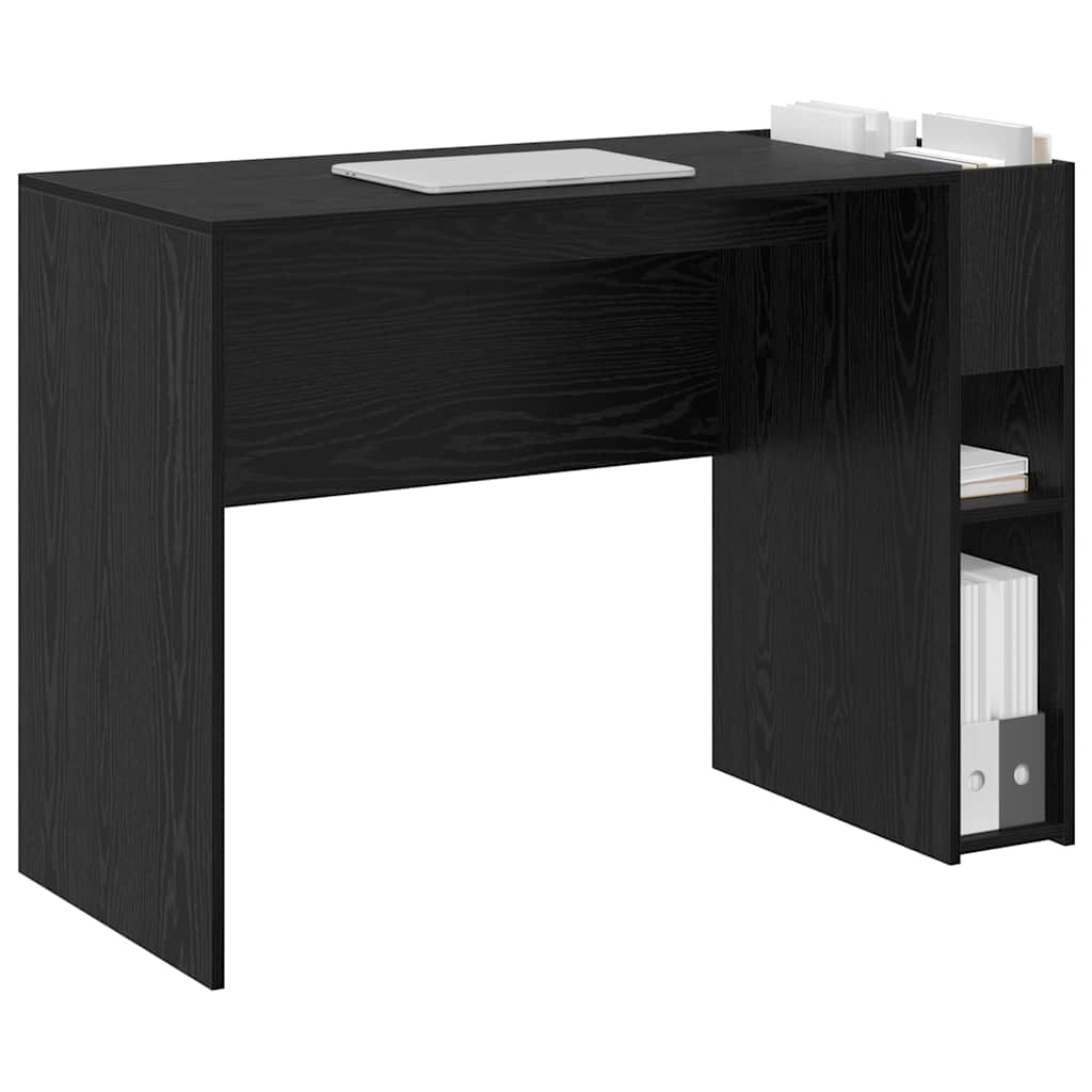 Schreibtisch Schwarz Eichen-Optik Holzwerkstoff