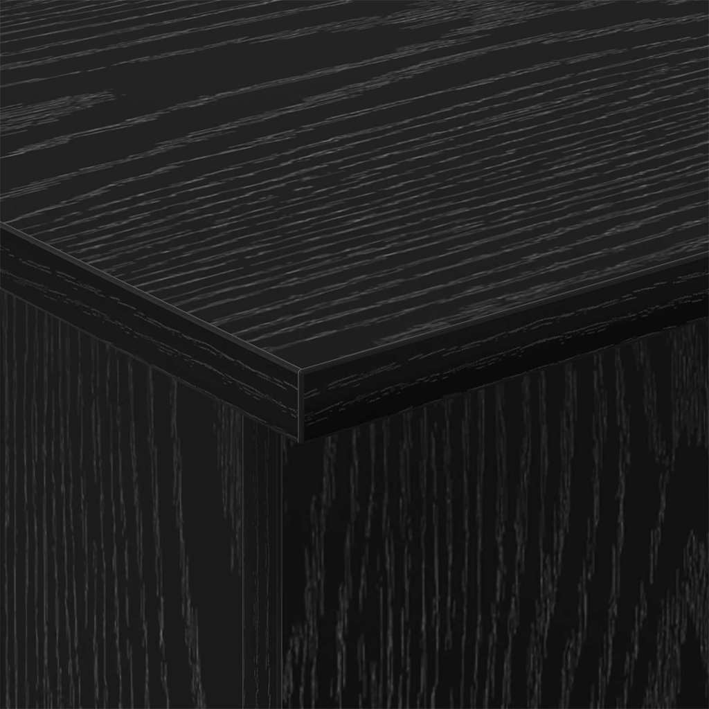 Beistelltisch Schwarz Eichen-Optik 35,5 x 35 x 40 cm