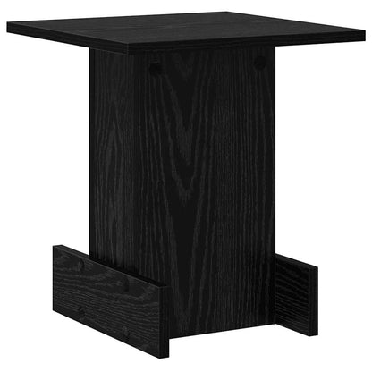 Beistelltisch Schwarz Eichen-Optik 35,5 x 35 x 40 cm