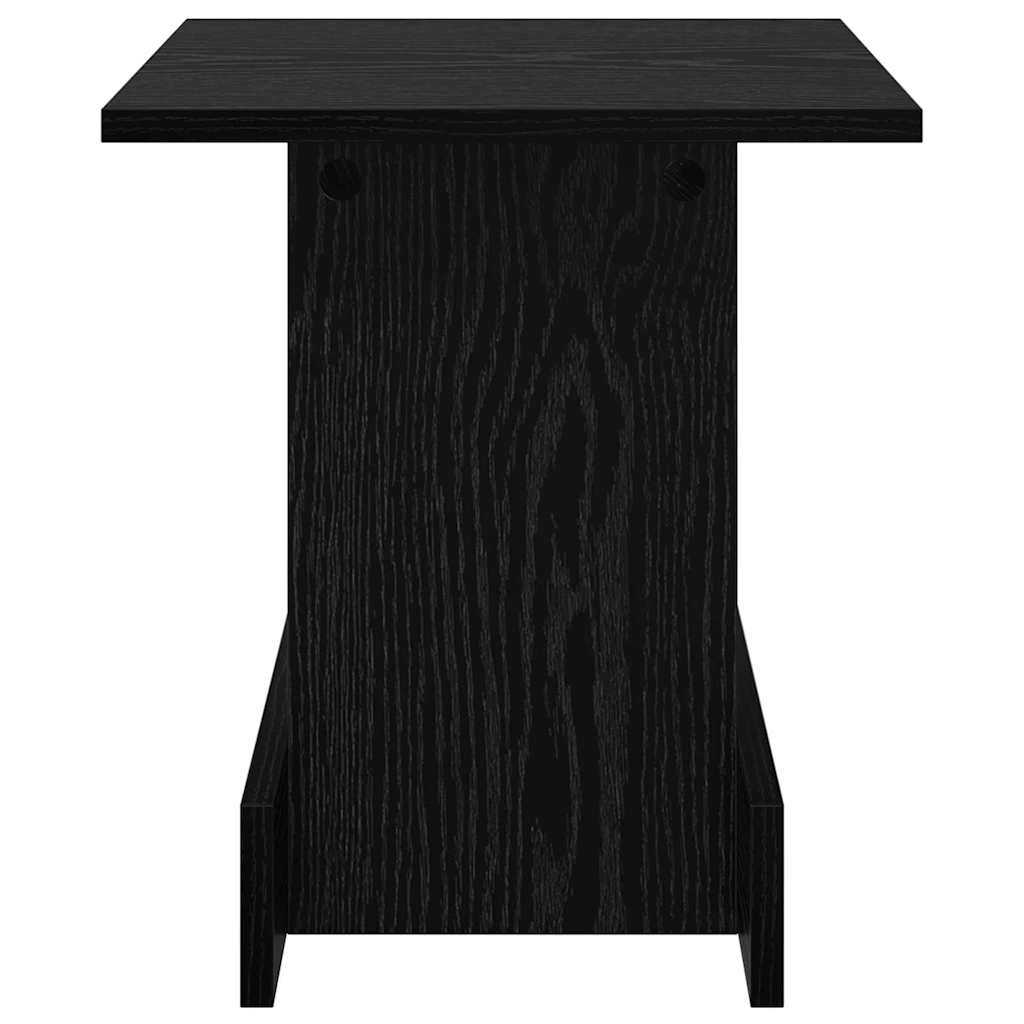 Beistelltisch Schwarz Eichen-Optik 35,5 x 35 x 40 cm