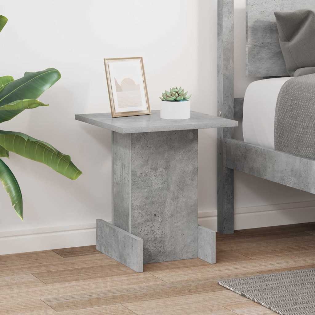 Beistelltisch Beton Grau 35,5 x 35 x 40 cm Holzwerkstoff