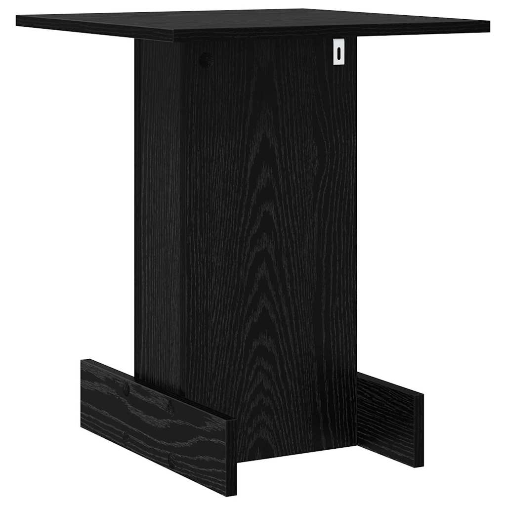 Beistelltisch Schwarz Eichen-Optik 44,5 x 45 x 55 cm