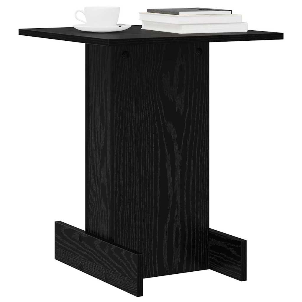 Beistelltisch Schwarz Eichen-Optik 44,5 x 45 x 55 cm