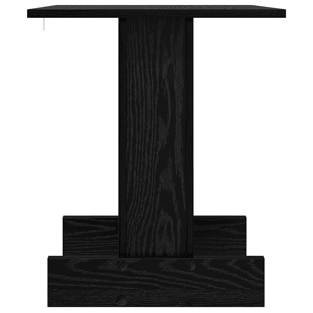 Beistelltisch Schwarz Eichen-Optik 44,5 x 45 x 55 cm