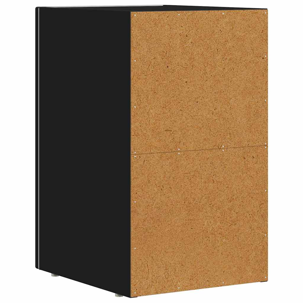 Nachttisch ELST 2 Stk. Schwarz 29,5 x 33,5 x 50 cm