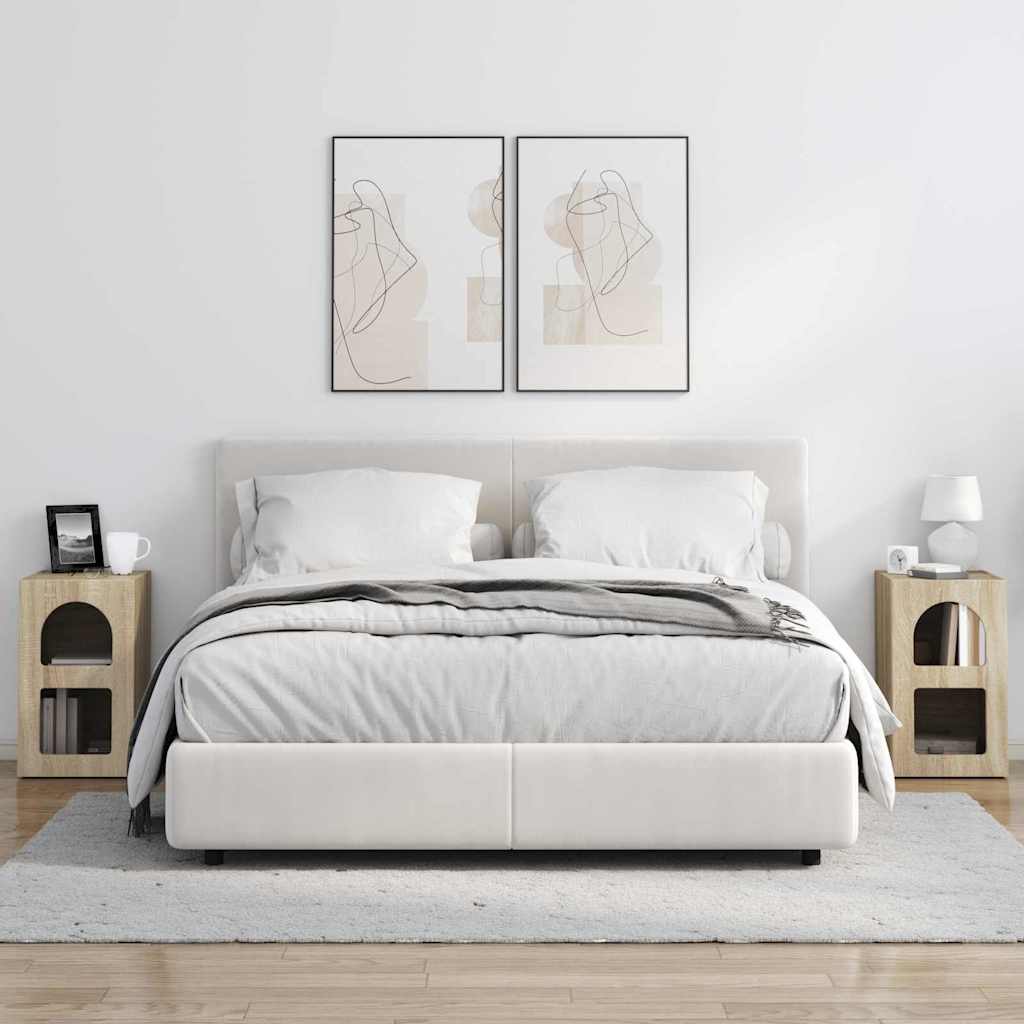 Nachttisch ELST 2 Stk. Sonoma-Eiche 29,5 x 33,5 x 50 cm