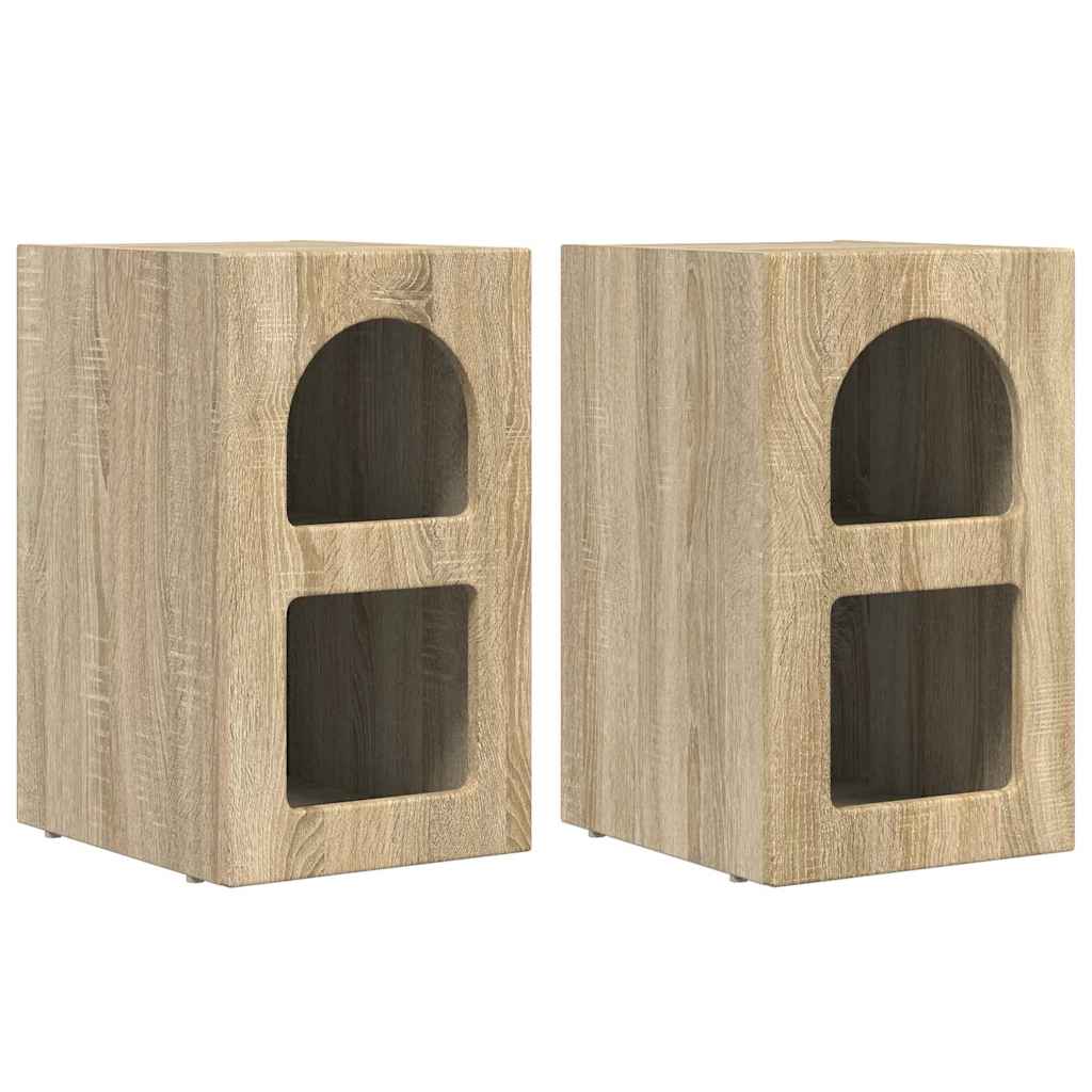 Nachttisch ELST 2 Stk. Sonoma-Eiche 29,5 x 33,5 x 50 cm