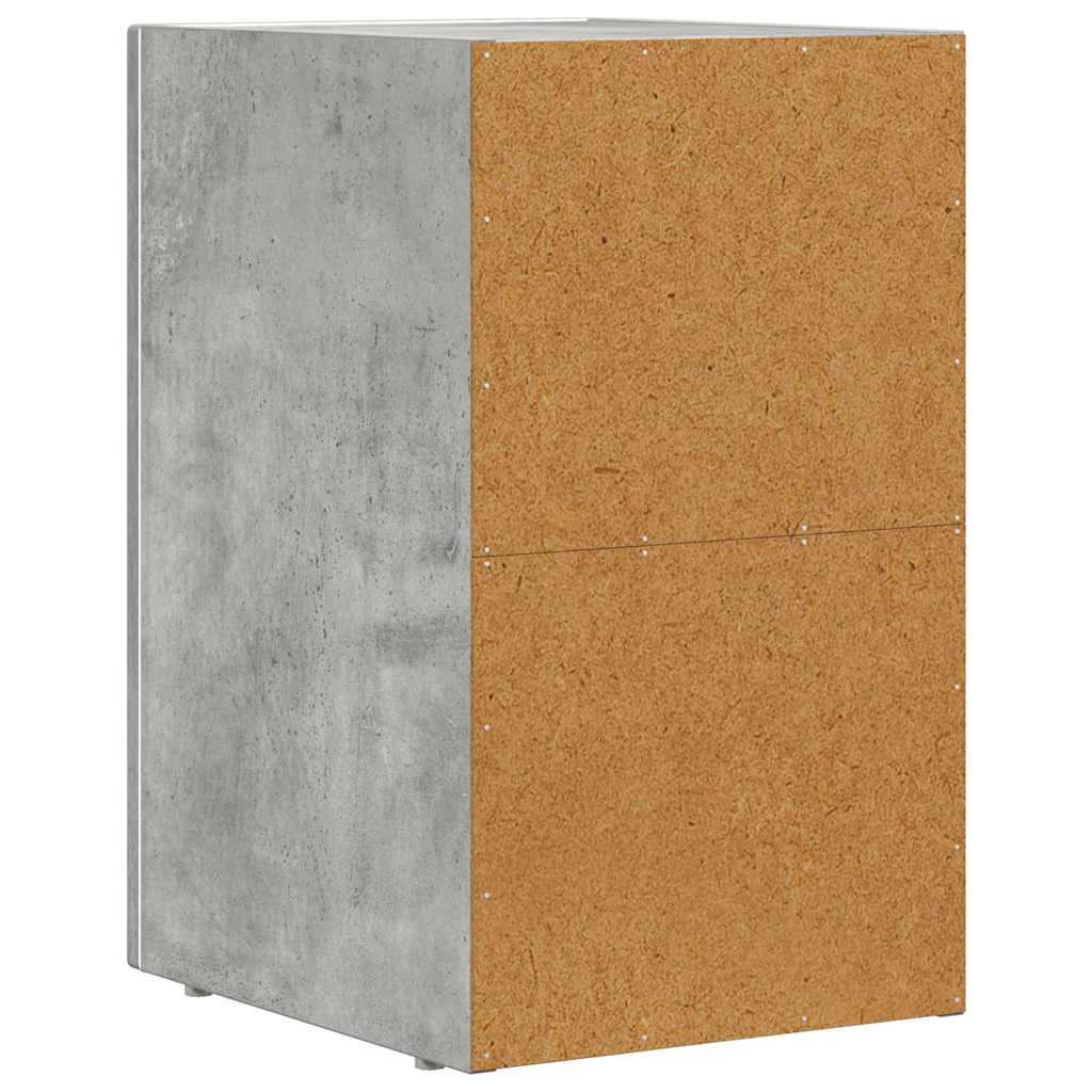 Nachttisch ELST 2 Stk. Betongrau 29,5 x 33,5 x 50 cm