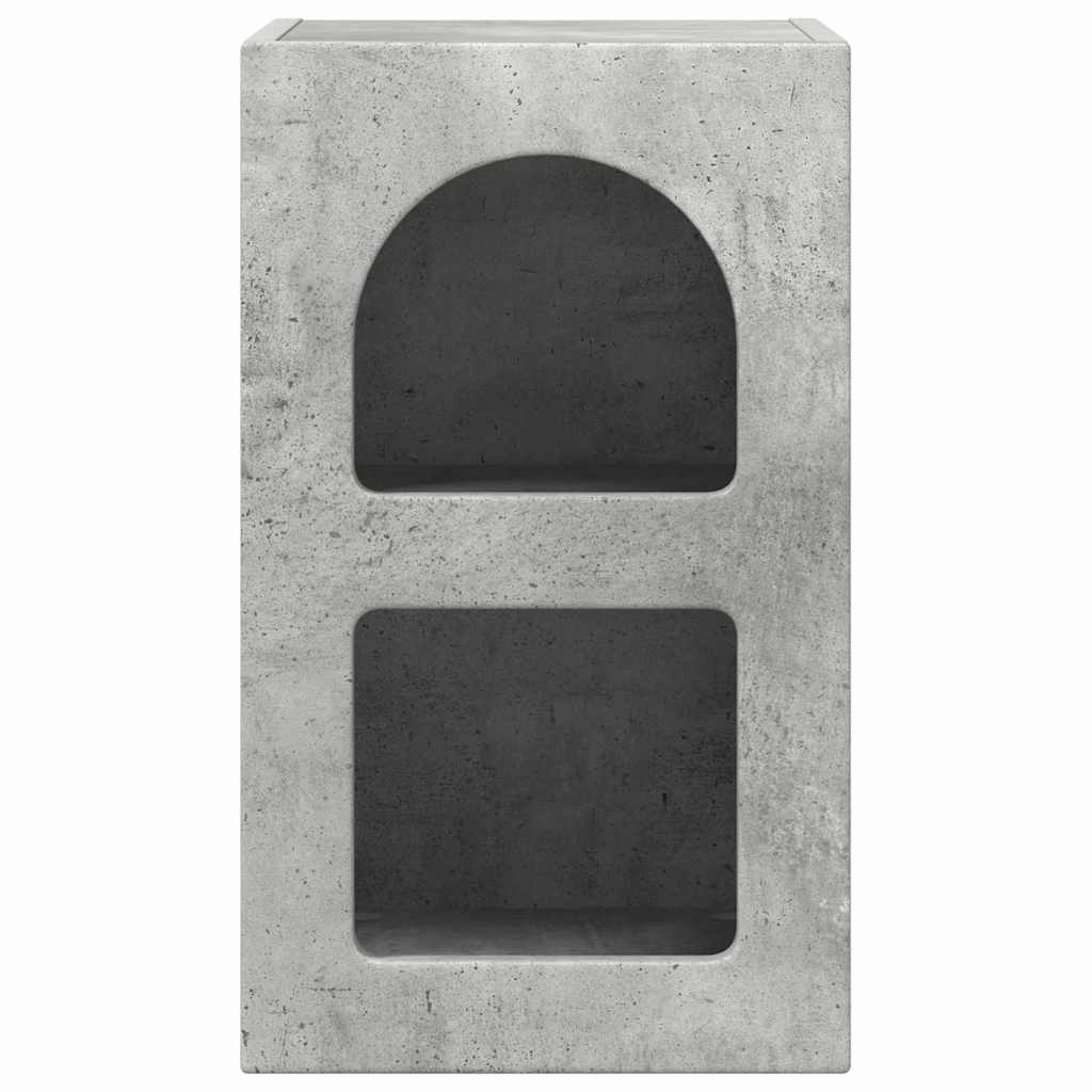 Nachttisch ELST 2 Stk. Betongrau 29,5 x 33,5 x 50 cm