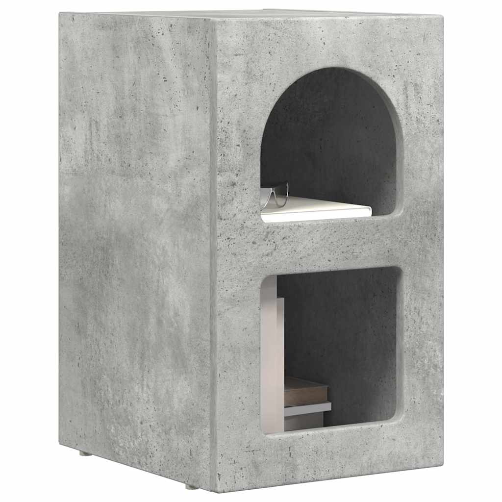 Nachttisch ELST 2 Stk. Betongrau 29,5 x 33,5 x 50 cm