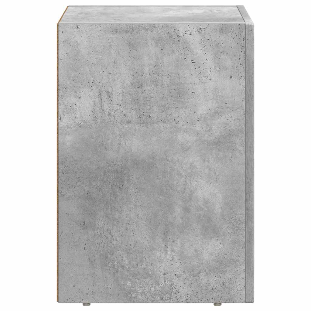 Nachttisch ELST 2 Stk. Betongrau 29,5 x 33,5 x 50 cm
