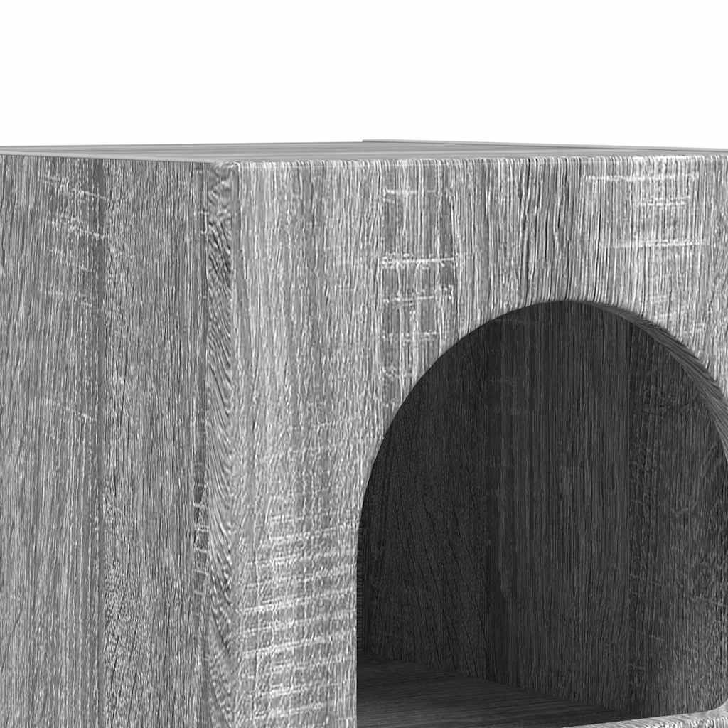 Nachttisch ELST 2 Stk. Sonoma-Grau 29,5 x 33,5 x 50 cm