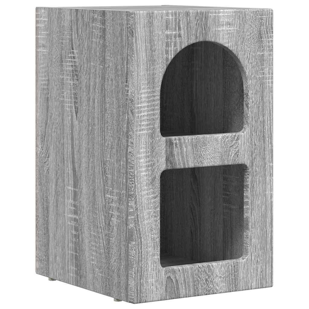 Nachttisch ELST 2 Stk. Sonoma-Grau 29,5 x 33,5 x 50 cm