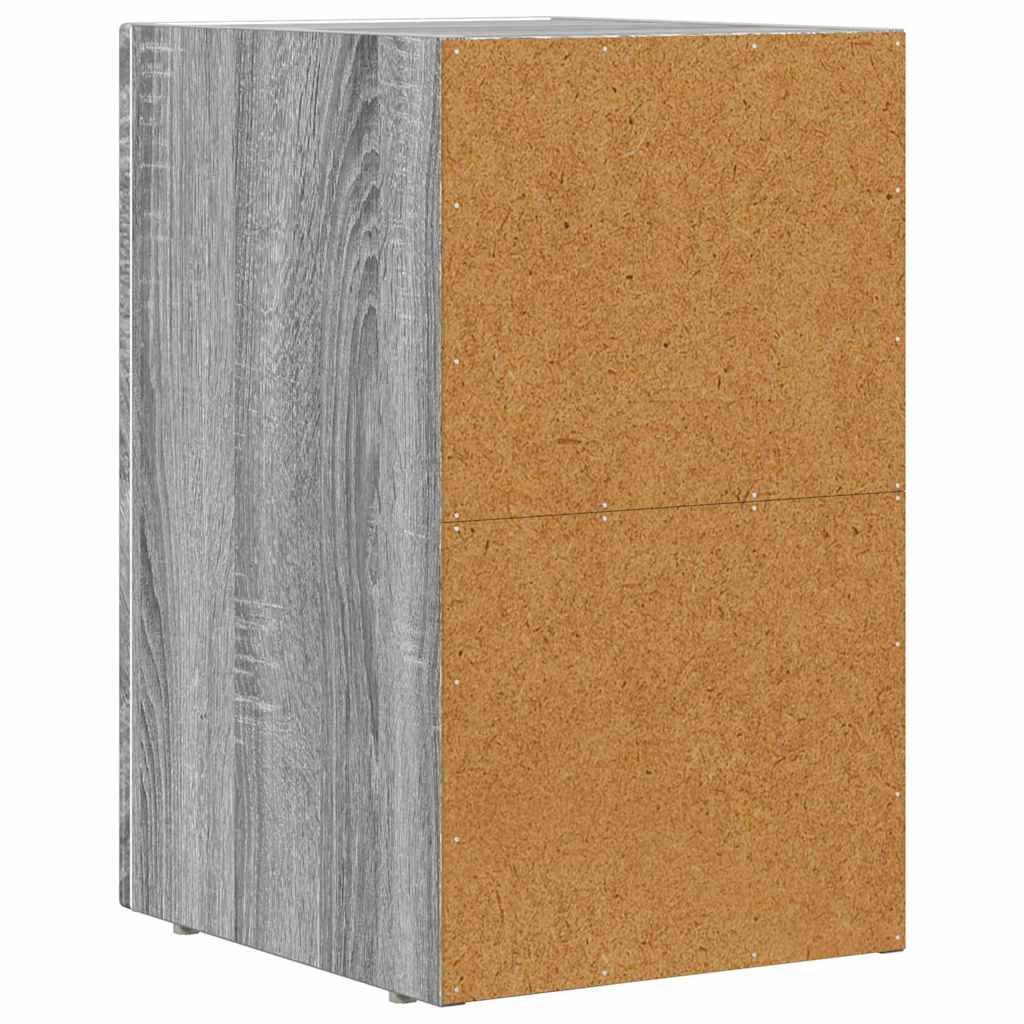 Nachttisch ELST 2 Stk. Sonoma-Grau 29,5 x 33,5 x 50 cm