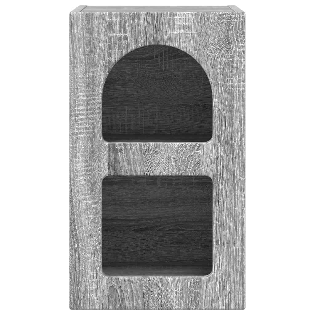 Nachttisch ELST 2 Stk. Sonoma-Grau 29,5 x 33,5 x 50 cm