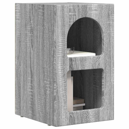 Nachttisch ELST 2 Stk. Sonoma-Grau 29,5 x 33,5 x 50 cm