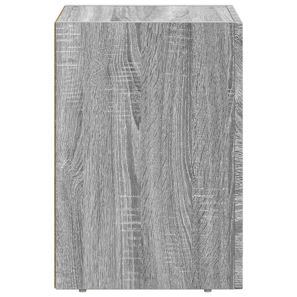 Nachttisch ELST 2 Stk. Sonoma-Grau 29,5 x 33,5 x 50 cm
