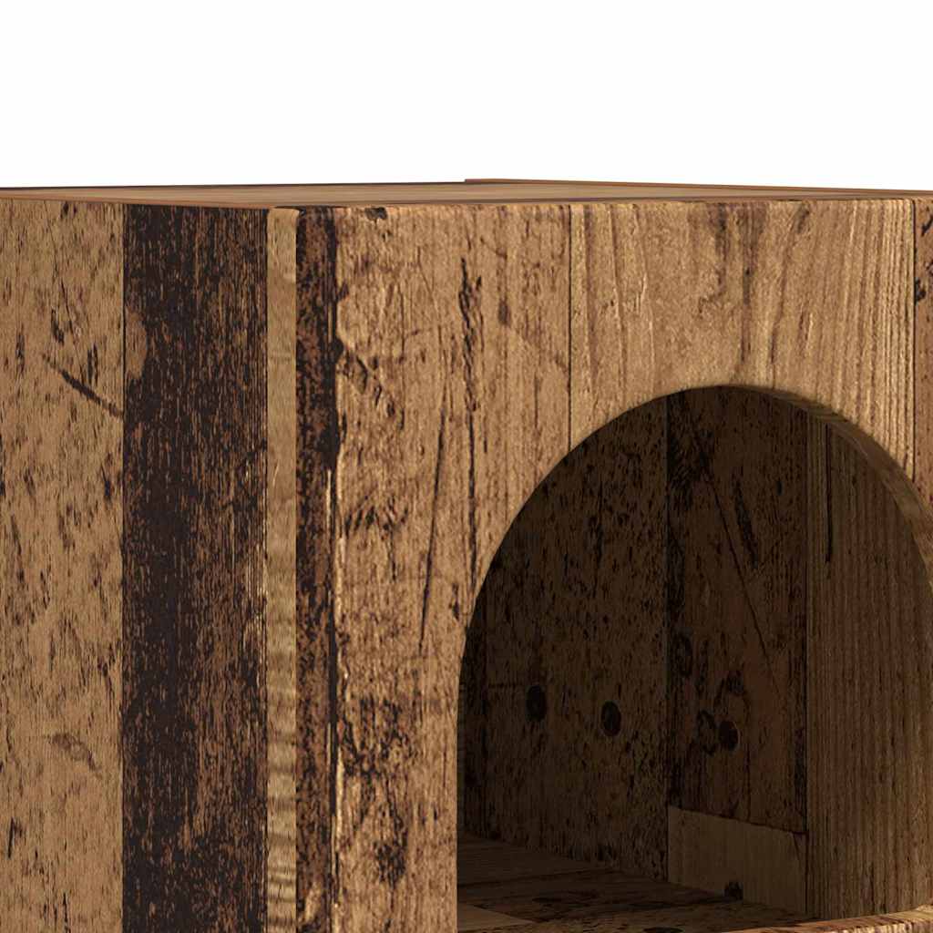 Nachttisch ELST 2 Stk. Altholz 29,5 x 33,5 x 50 cm