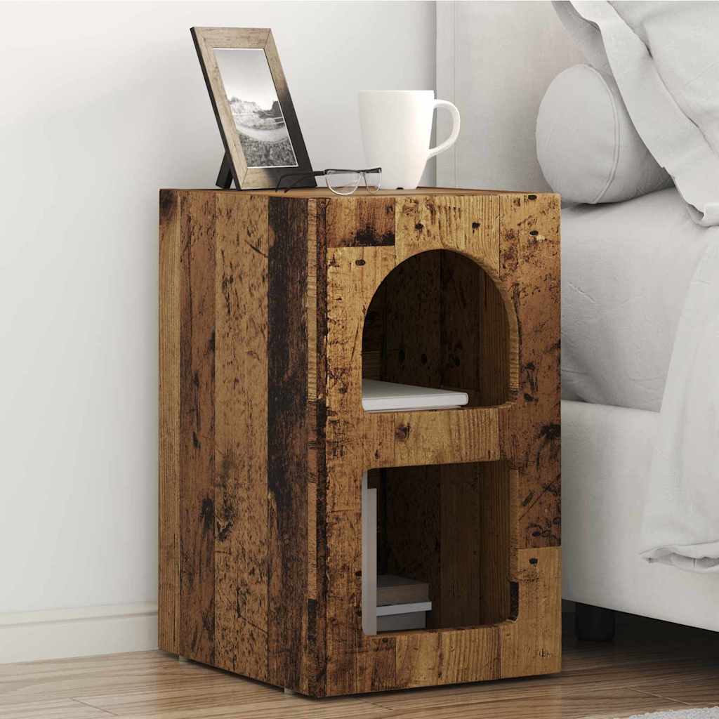 Nachttisch ELST 2 Stk. Altholz 29,5 x 33,5 x 50 cm
