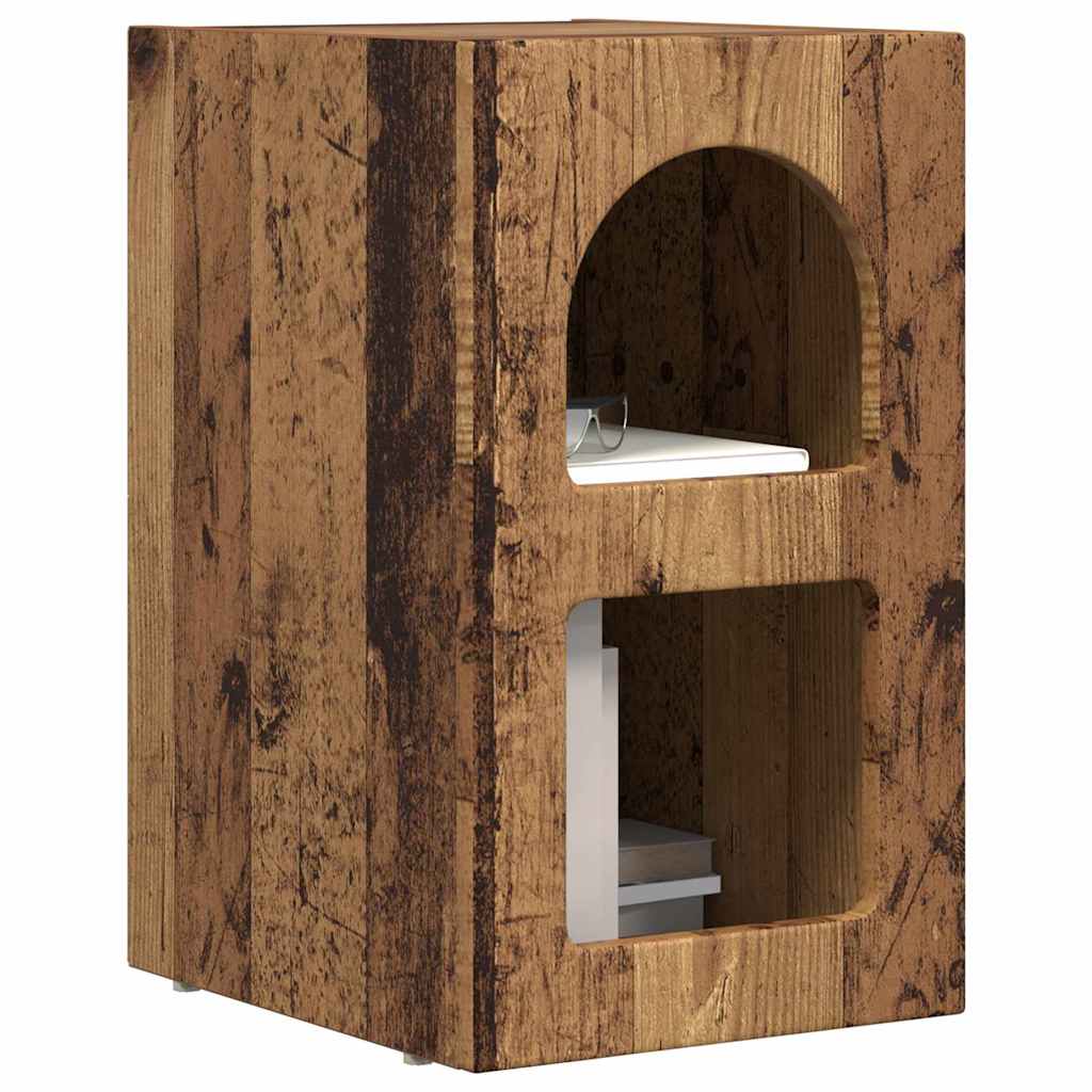 Nachttisch ELST 2 Stk. Altholz 29,5 x 33,5 x 50 cm