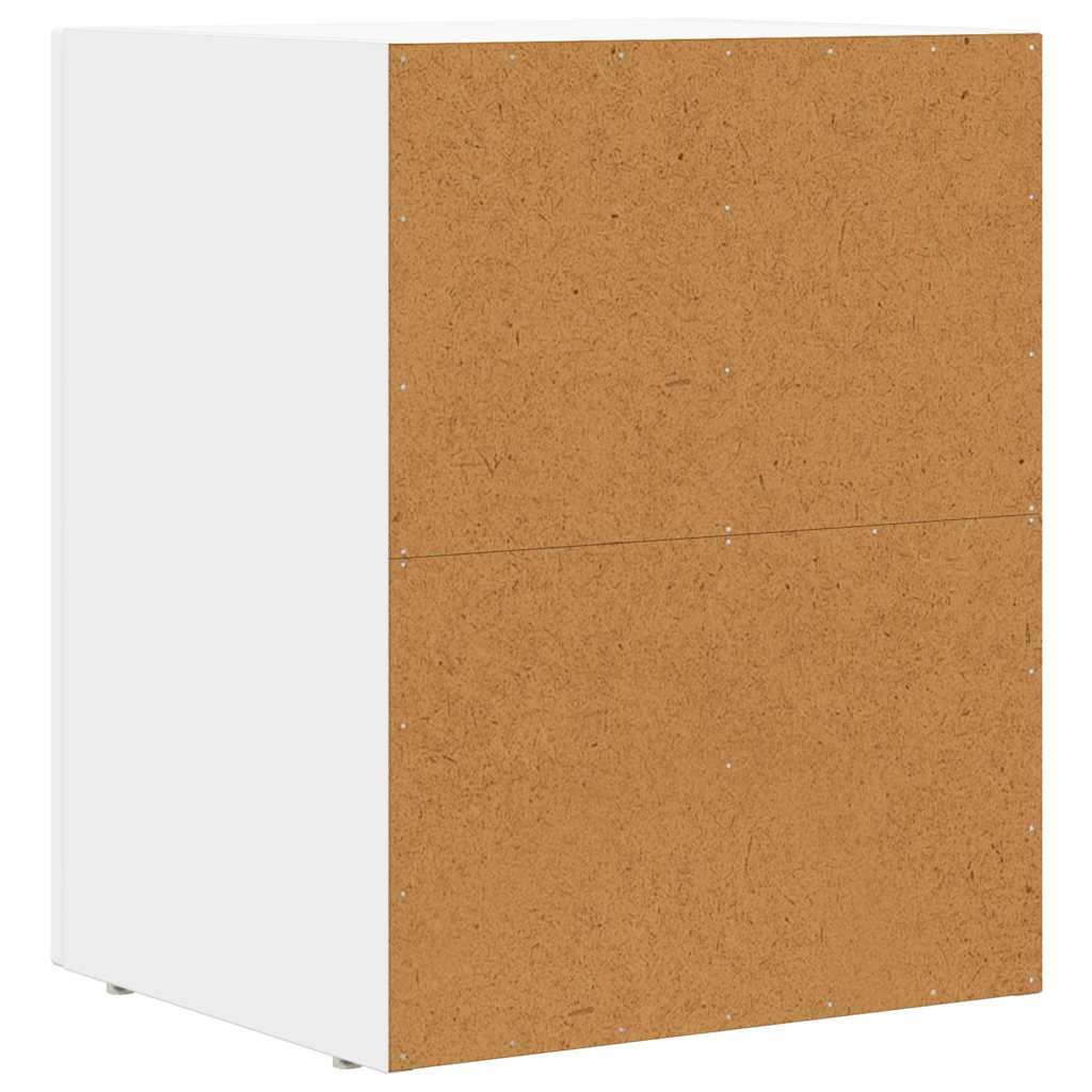 Nachttisch ELST 2 stk. Weiß 40 x 35 x 50 cm Holzwerkstoff