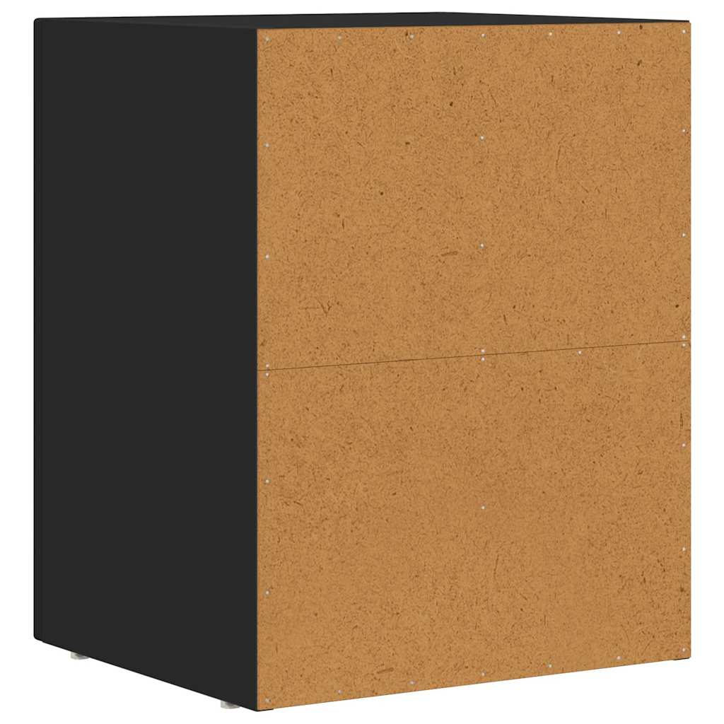Nachttisch ELST 2 stk. Schwarz 40 x 35 x 50 cm Holzwerkstoff