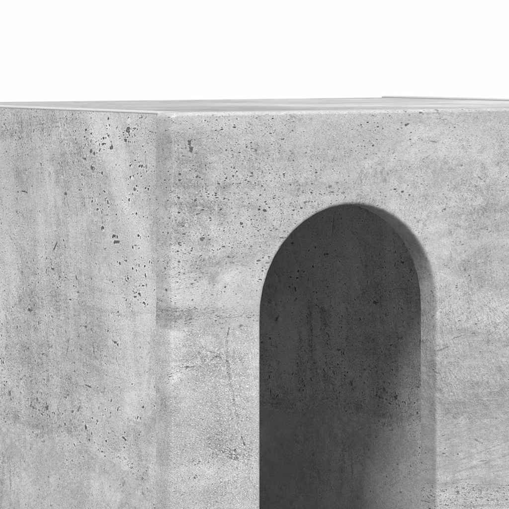 Nachttisch ELST 2 stk. Beton Grau 40 x 35 x 50 cm Holzwerkstoff