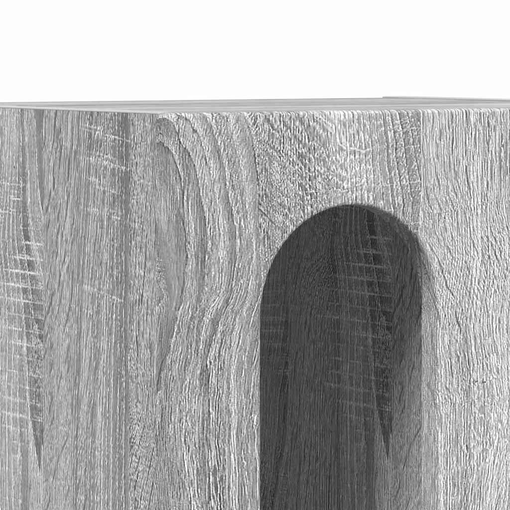 Nachttisch ELST 2 stk. Graues Sonoma 40 x 35 x 50 cm
