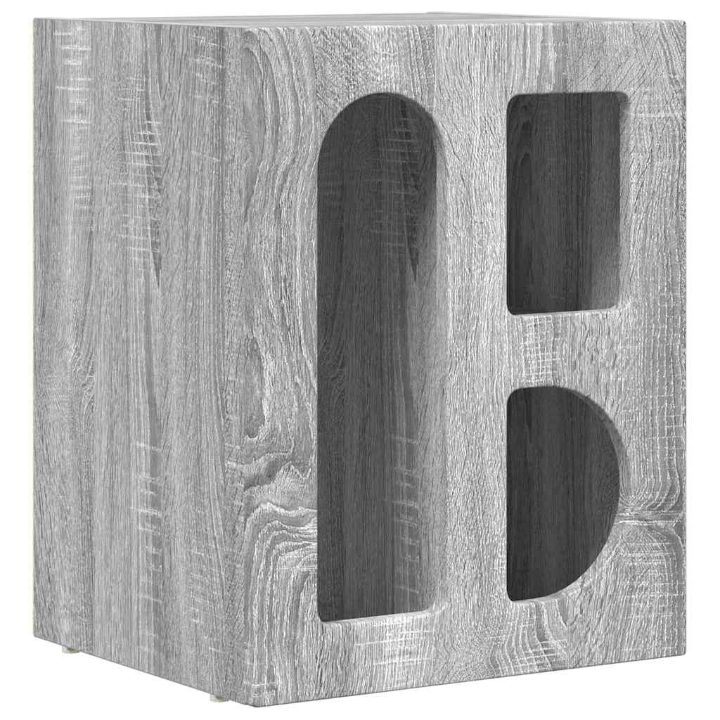 Nachttisch ELST 2 stk. Graues Sonoma 40 x 35 x 50 cm