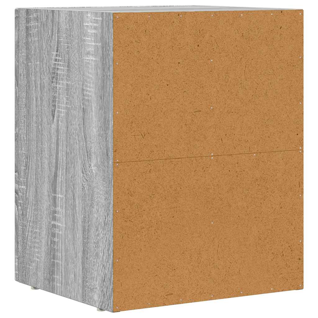 Nachttisch ELST 2 stk. Graues Sonoma 40 x 35 x 50 cm