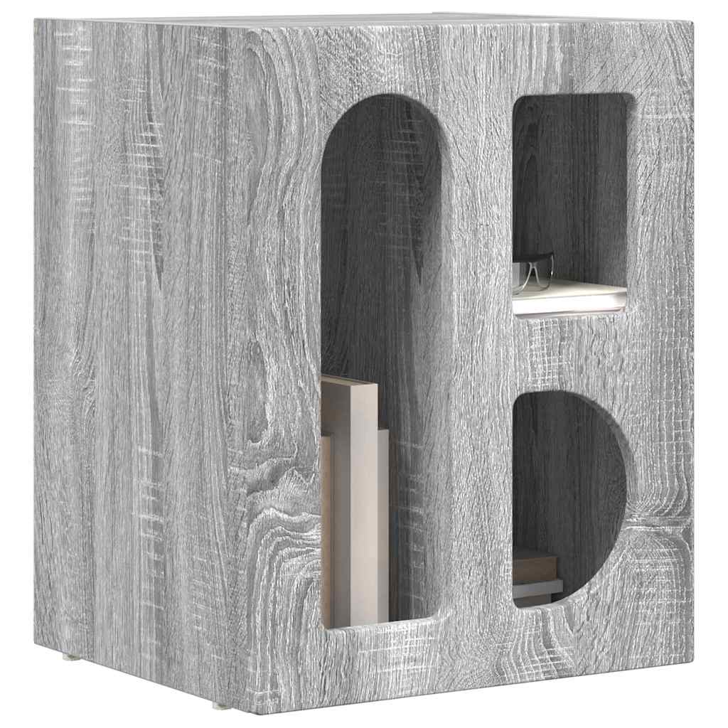 Nachttisch ELST 2 stk. Graues Sonoma 40 x 35 x 50 cm