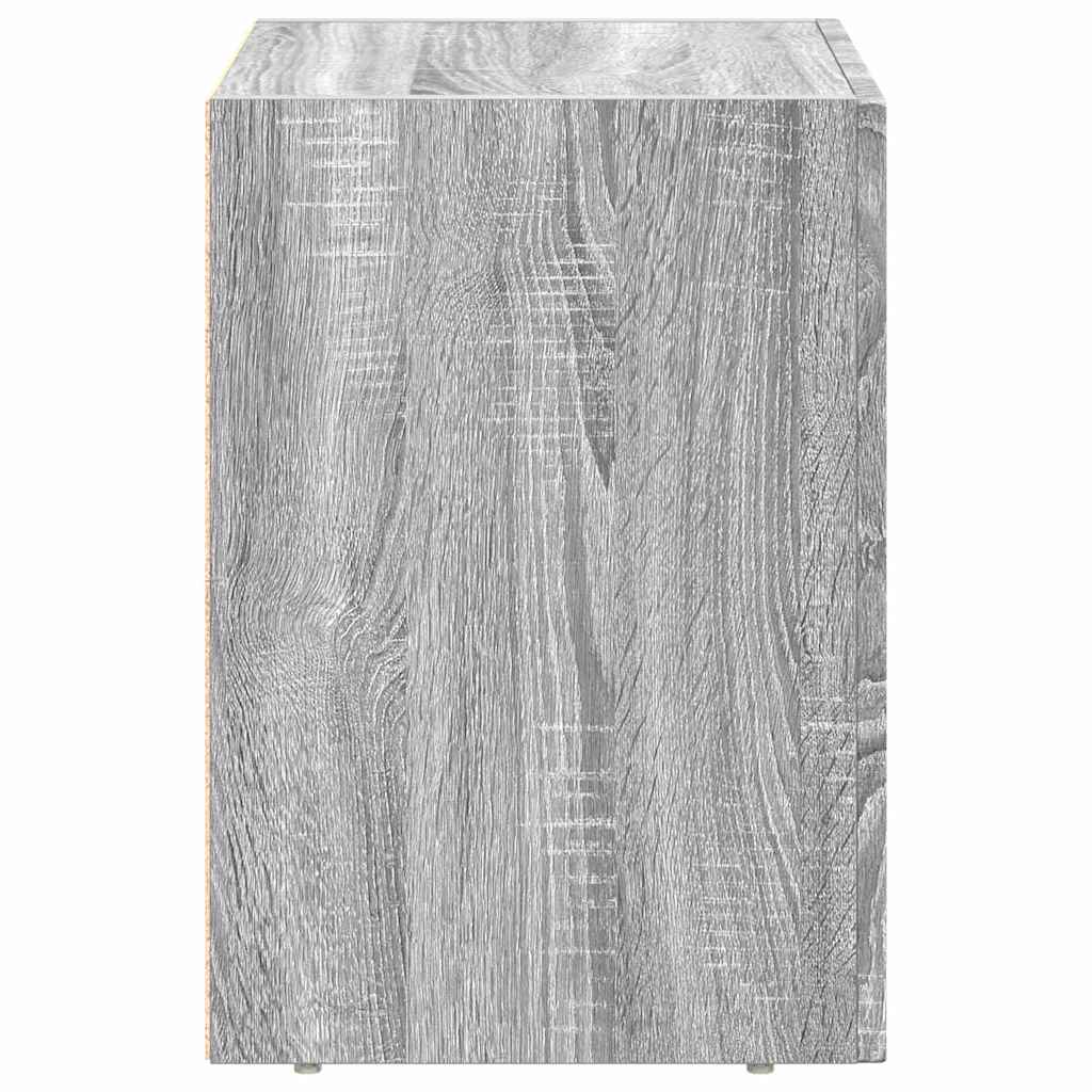 Nachttisch ELST 2 stk. Graues Sonoma 40 x 35 x 50 cm