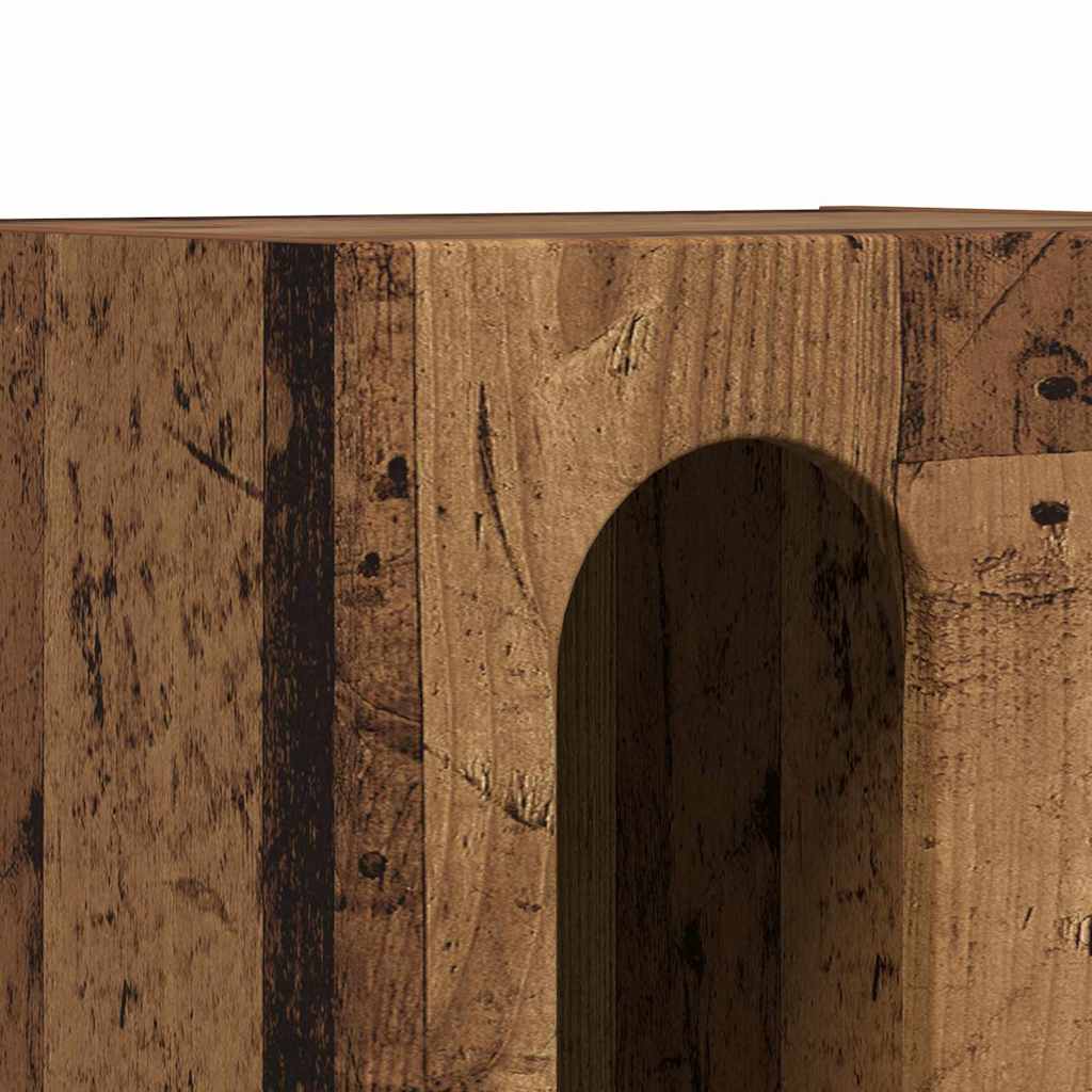 Nachttisch ELST 2 stk. Altholz 40 x 35 x 50 cm Holzwerkstoff