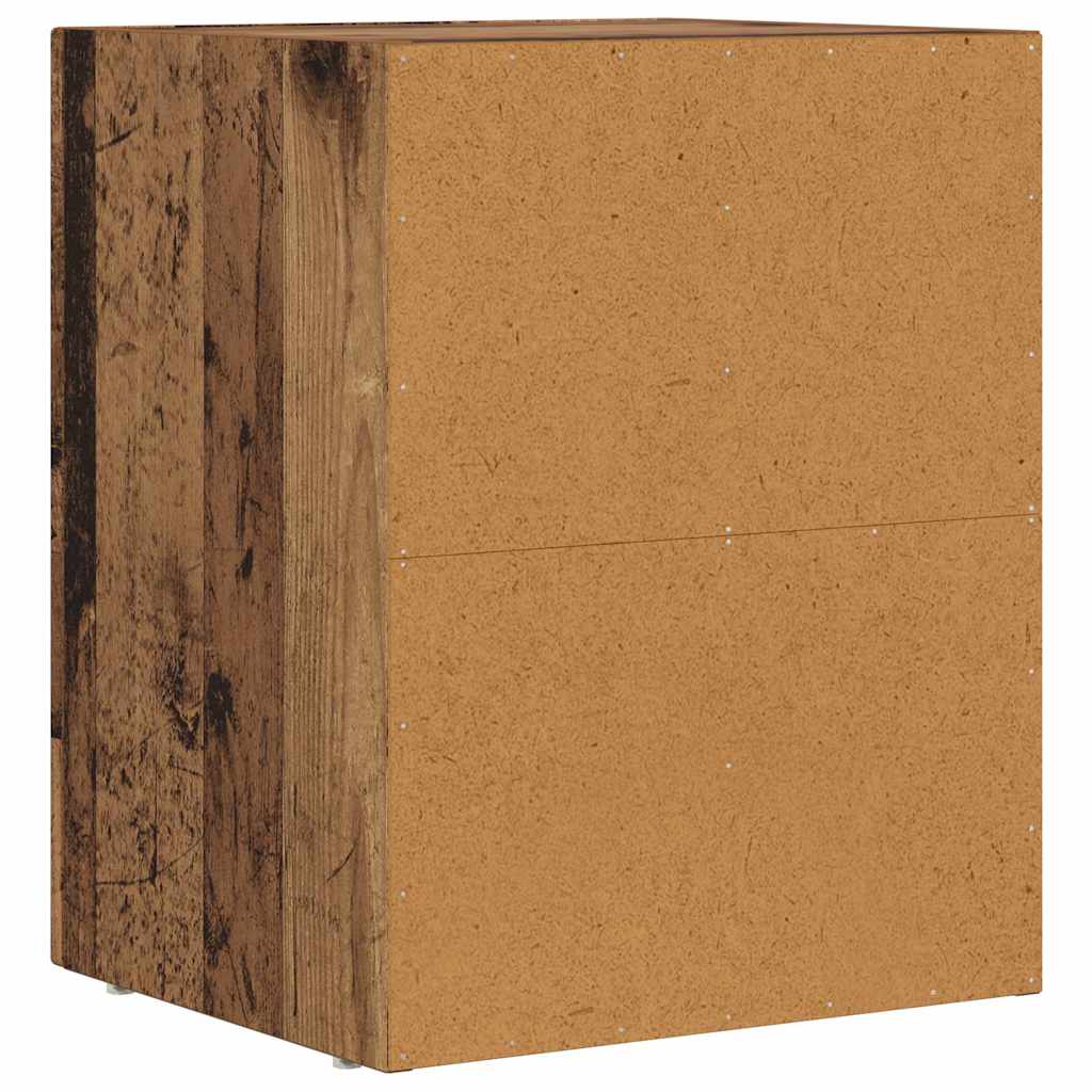 Nachttisch ELST 2 stk. Altholz 40 x 35 x 50 cm Holzwerkstoff