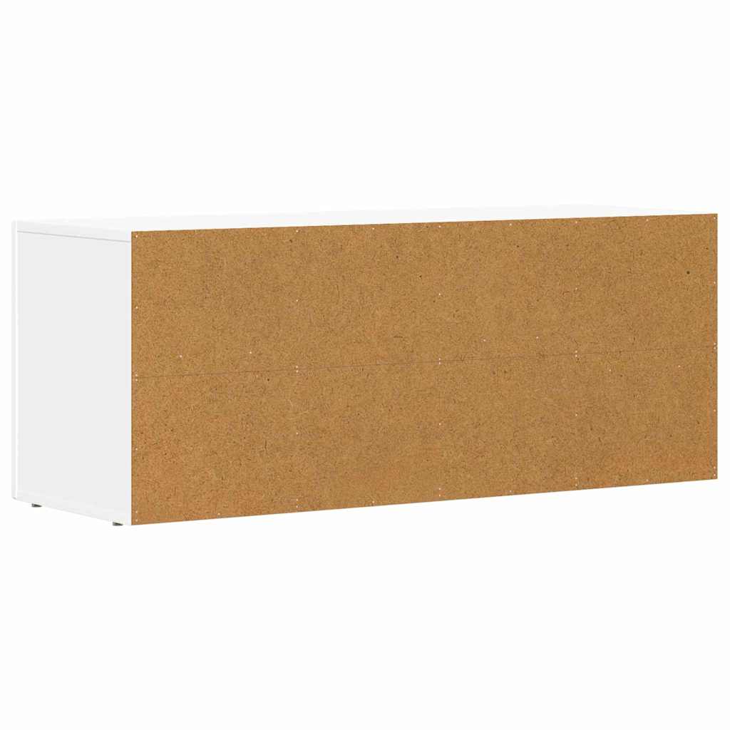 TV-Schränk ELST 100 x 35 x 40 cm Weiß Holzwerkstoff