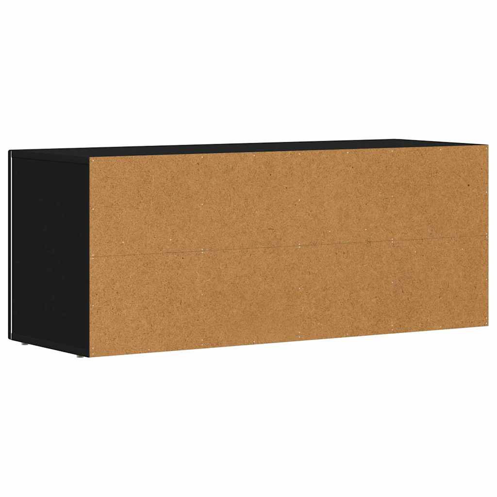 TV-Schränk ELST 100 x 35 x 40 cm Schwarz Holzwerkstoff