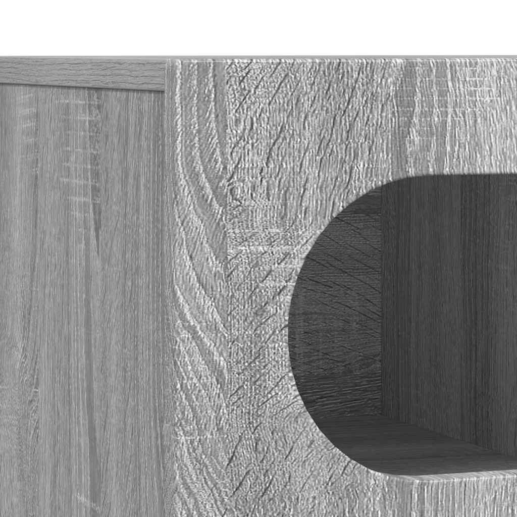 TV-Schränk ELST 100 x 35 x 40 cm Sonoma-Grau Holzwerkstoff