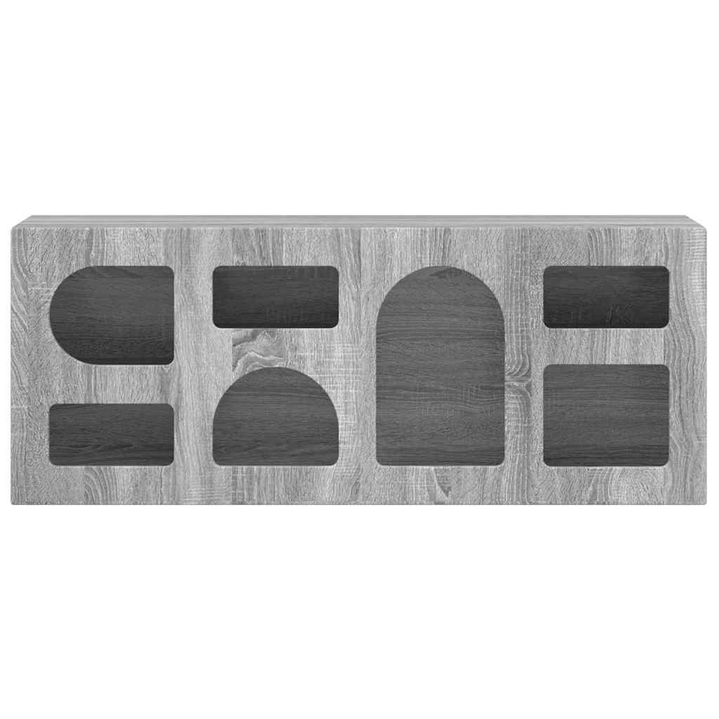 TV-Schränk ELST 100 x 35 x 40 cm Sonoma-Grau Holzwerkstoff