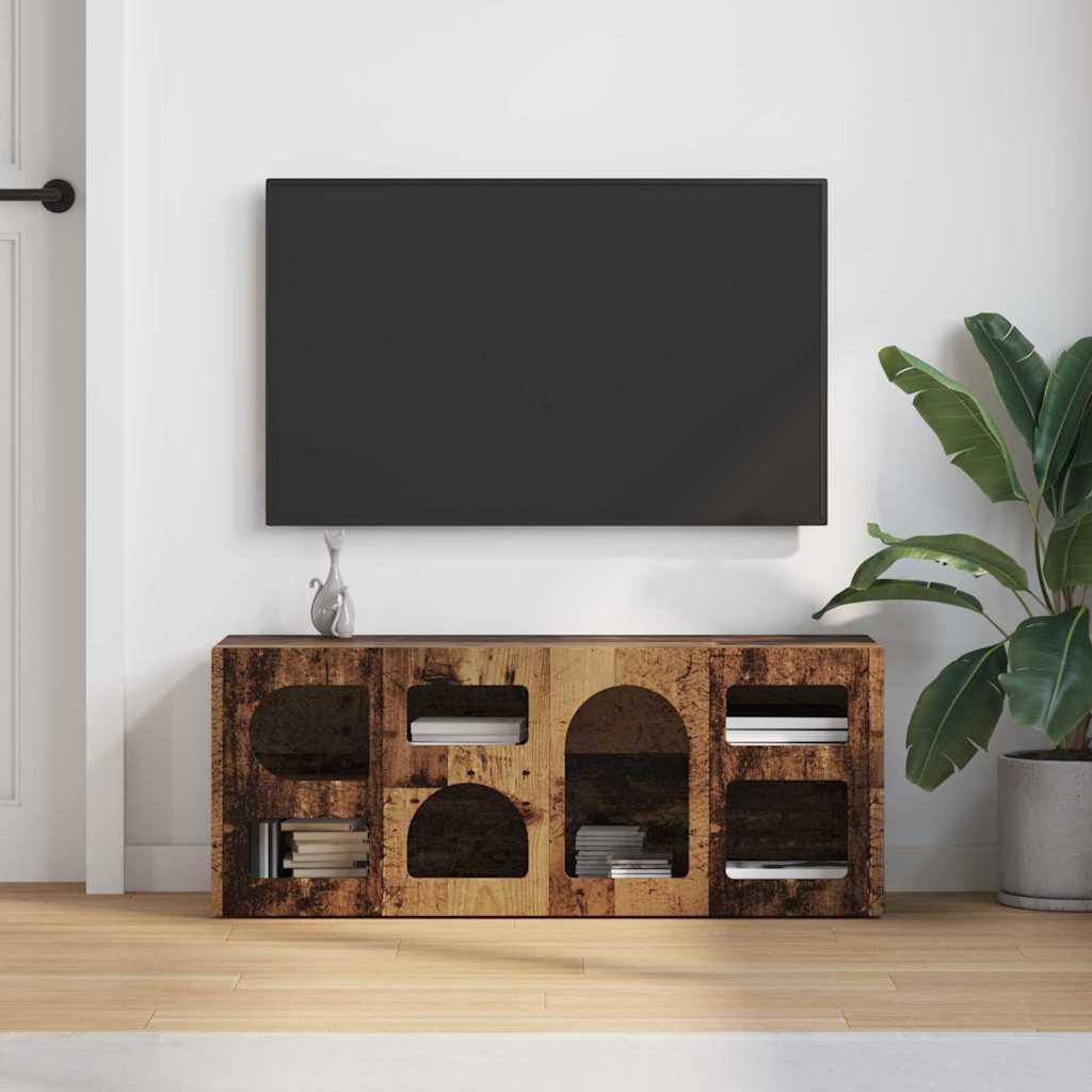 TV-Schränk ELST 100 x 35 x 40 cm Altholz Holzwerkstoff