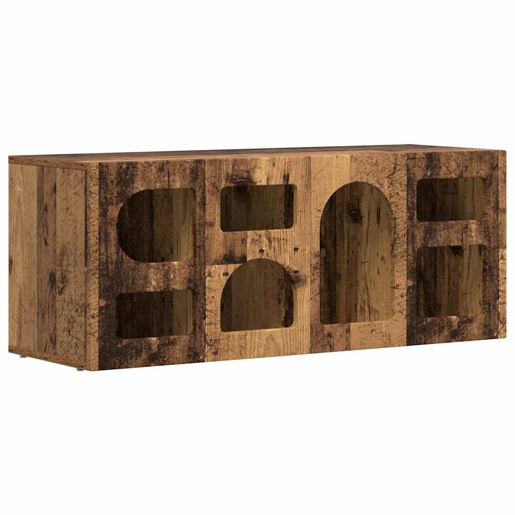 TV-Schränk ELST 100 x 35 x 40 cm Altholz Holzwerkstoff