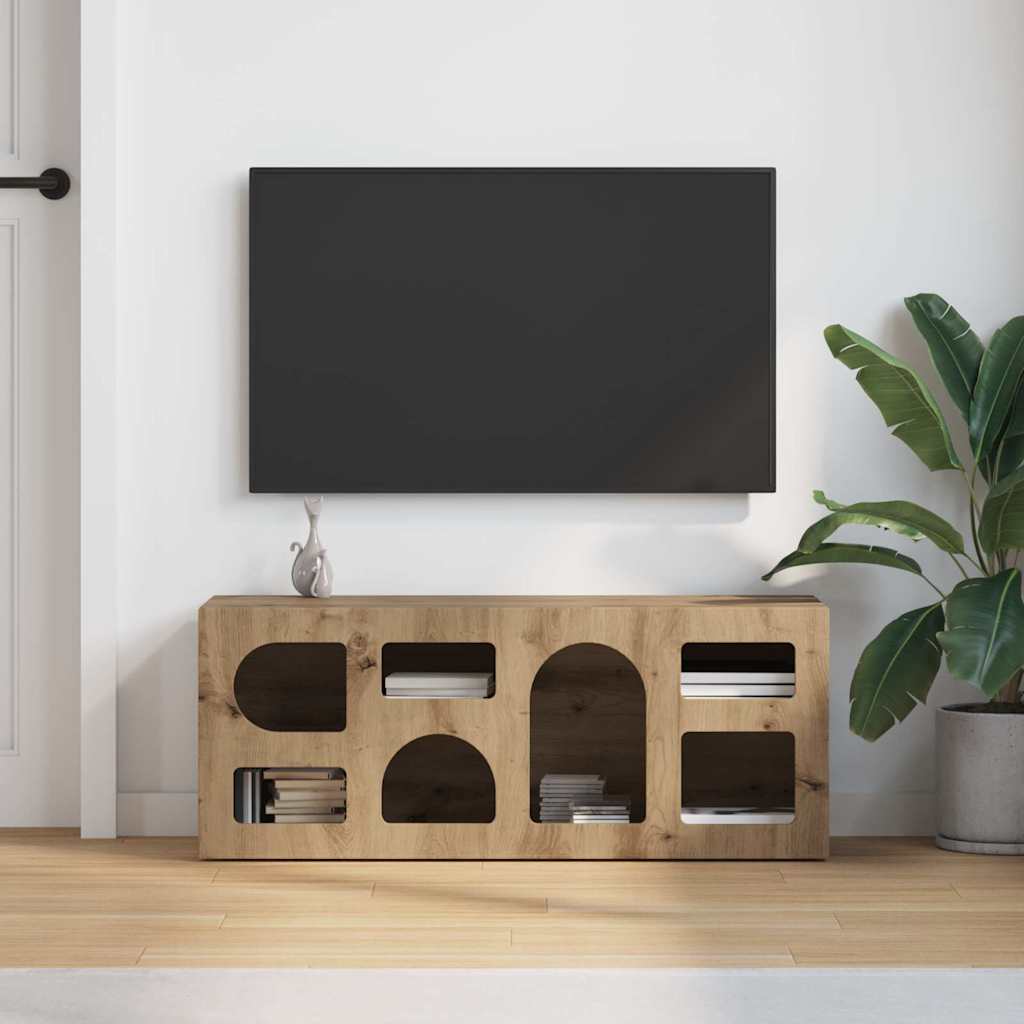 TV-Schränk ELST 100 x 35 x 40 cm Artisan-Eiche Holzwerkstoff