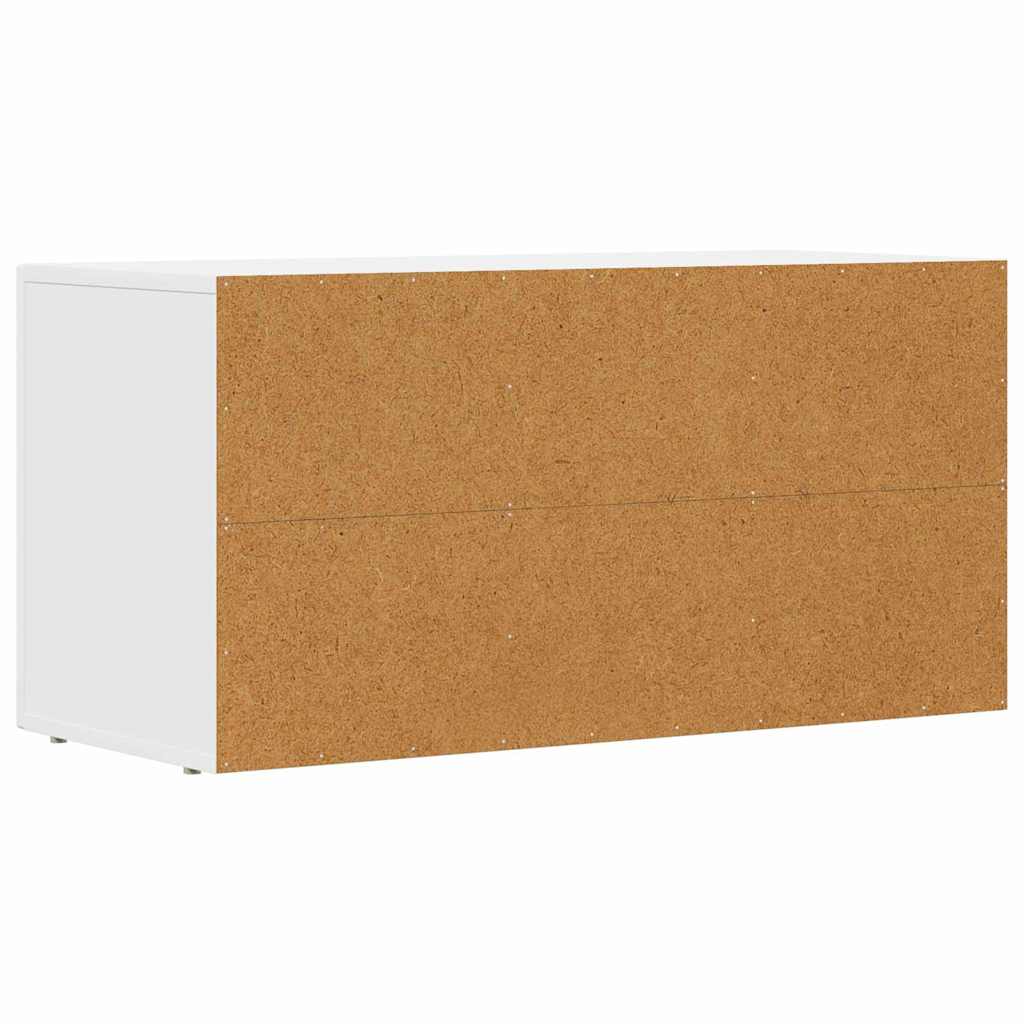 TV-Schränk ELST 80 x 35 x 40 cm Weiß Holzwerkstoff