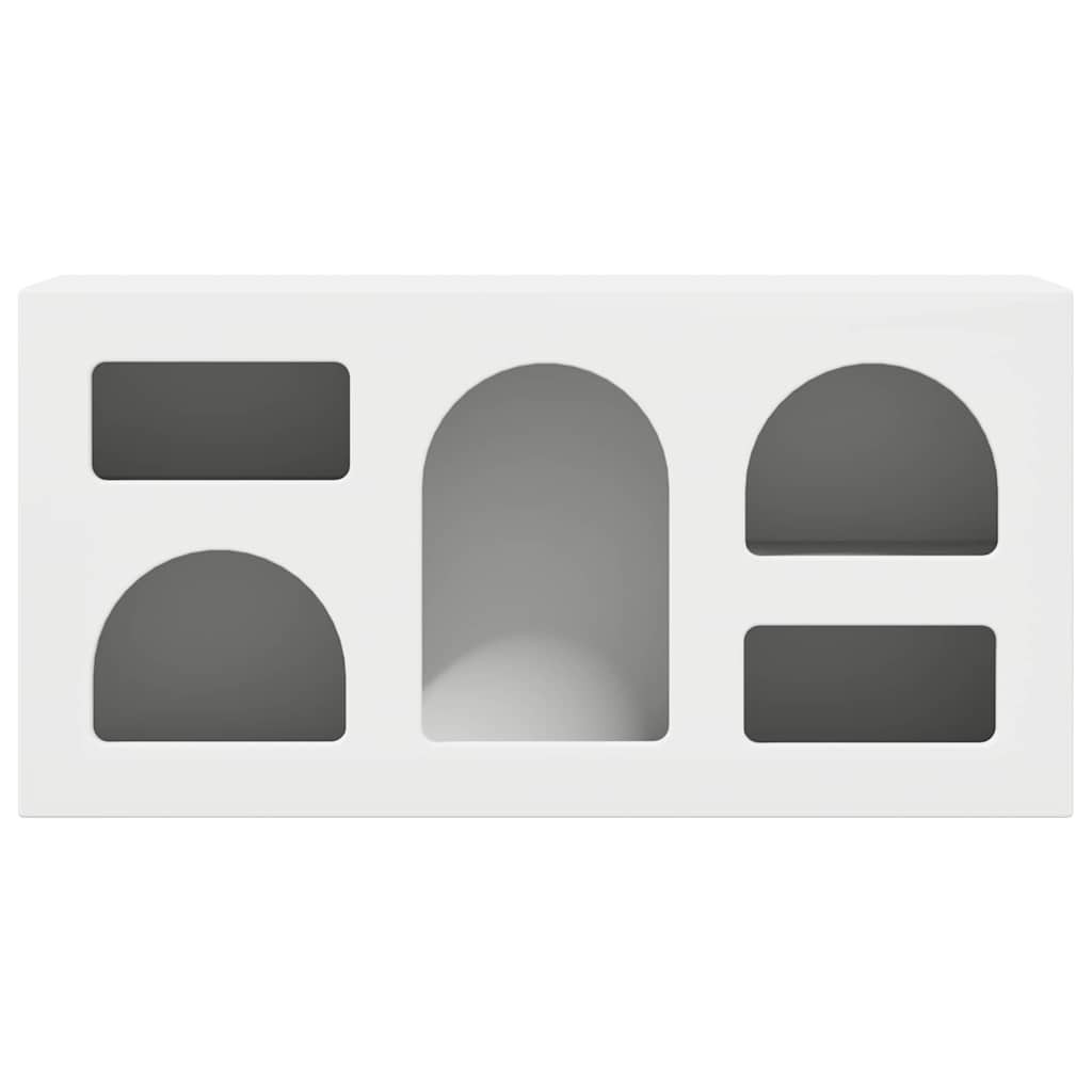 TV-Schränk ELST 80 x 35 x 40 cm Weiß Holzwerkstoff