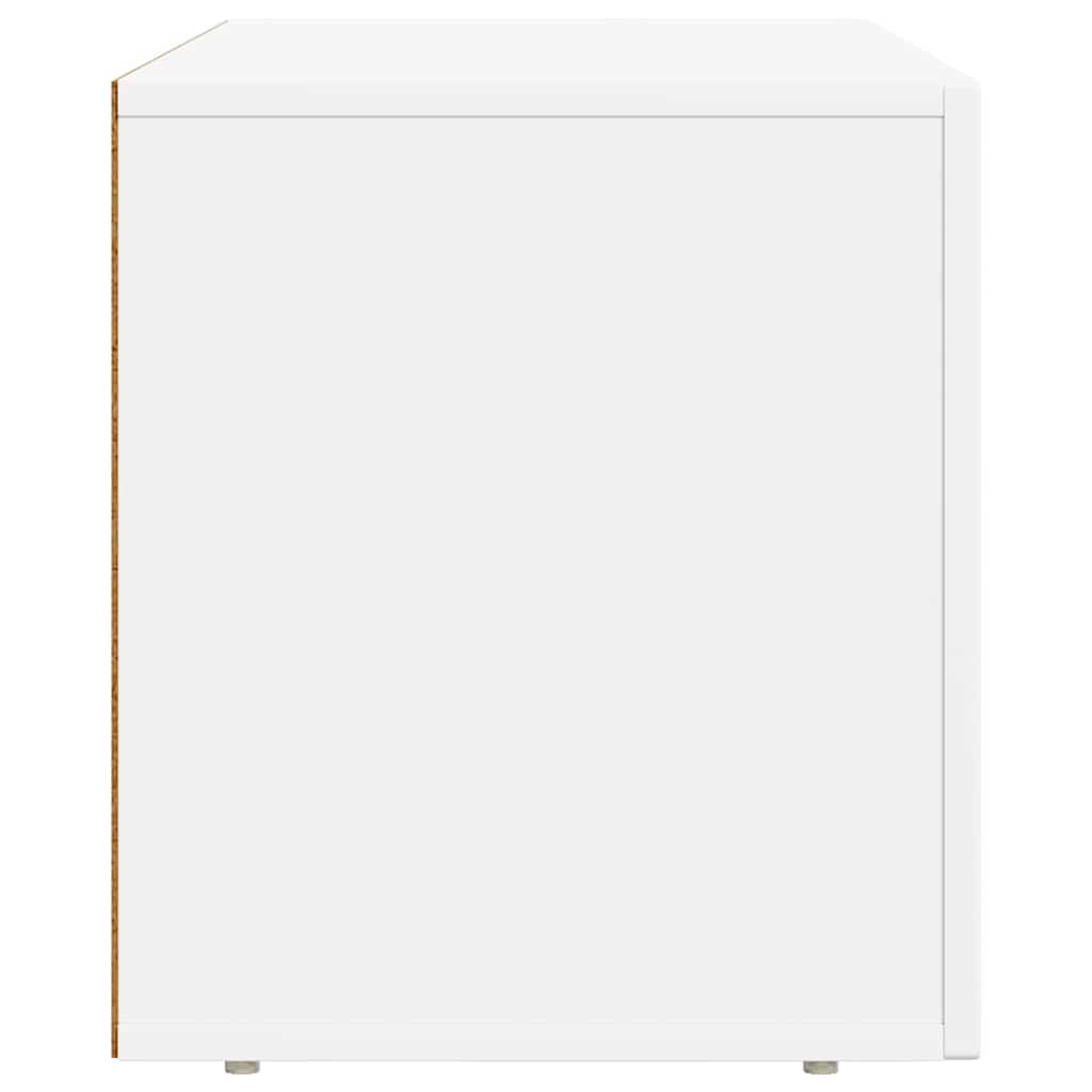 TV-Schränk ELST 80 x 35 x 40 cm Weiß Holzwerkstoff
