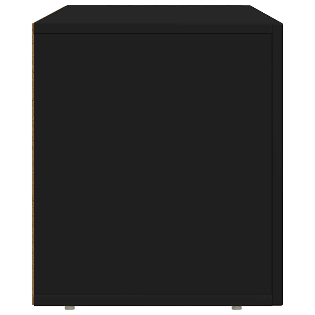 TV-Schränk ELST 80 x 35 x 40 cm Schwarz Holzwerkstoff